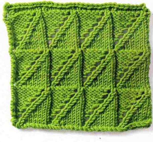 Eyelet Pleats Örgü