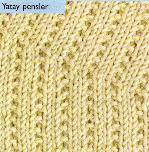 Kısa Sıralı Örgüler Yatay Pensler