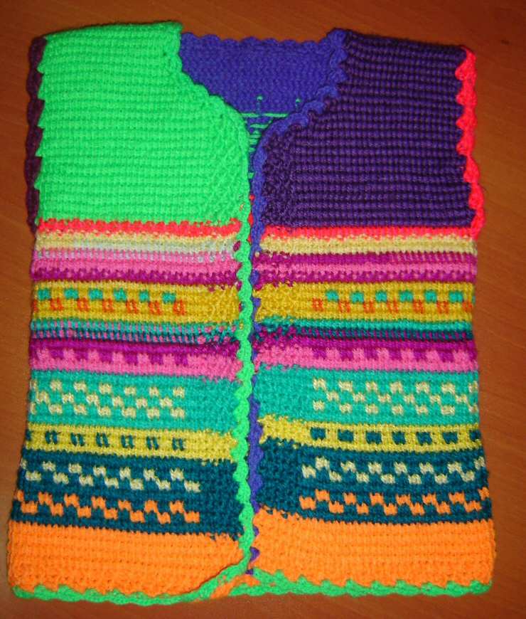 sarı civcivli tek şiş bebek yeleği sarı civcivli tek şiş bebek yeleği