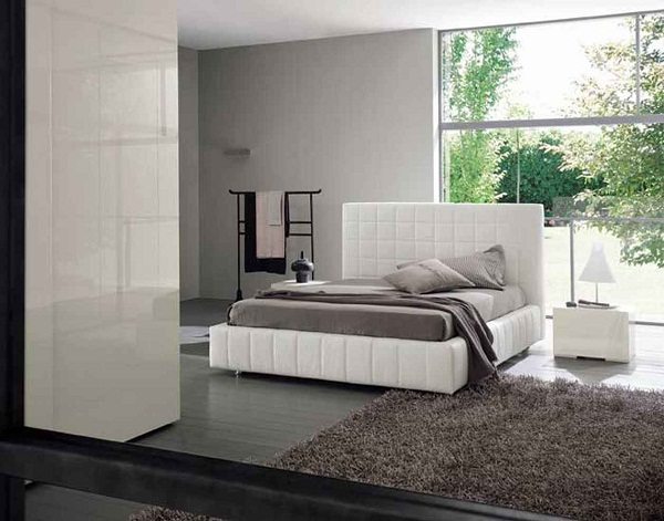Şık Beyaz Bazalı Yatak Modeli