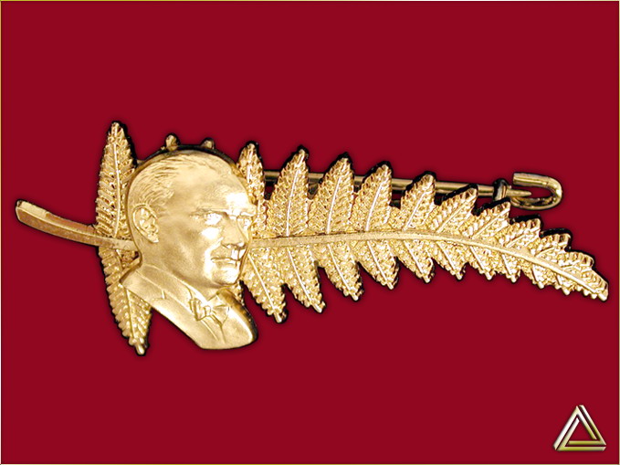 altın kelebek broş modeli