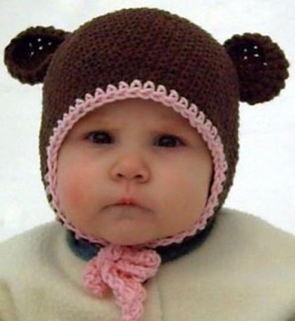 kulaklıklı sevimli bebek şapkaları