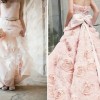 çiçekli pudra renkli gelinlik modeli çiçekli pudra renkli gelinlik modeli