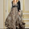 leopar desenli maksi elbise modeli