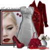 gümüş bordo kombin modeli
