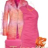 pembe tek omuz kombin modeli