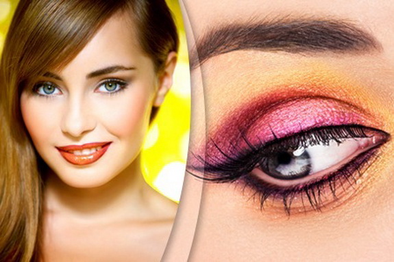 Yaz aylarC4B1 iC3A7in gC3BCneC59F tonlarC4B1nda gC3B6z makyajC4B1