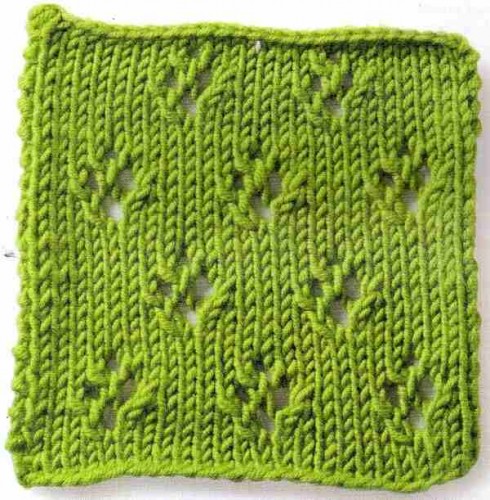 Ajurlu Baklava Örgü Tekniği