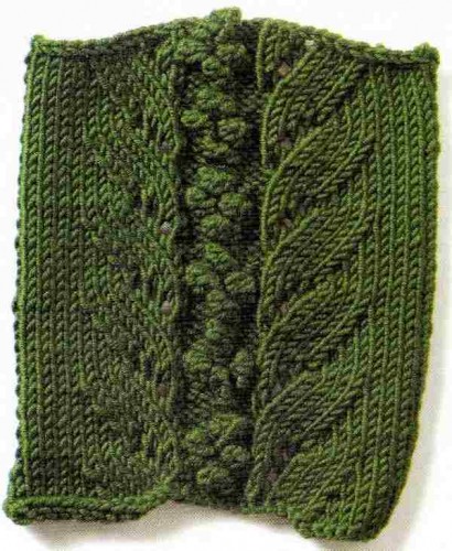 Ajurlu Yaprak ve Tohum Deseni