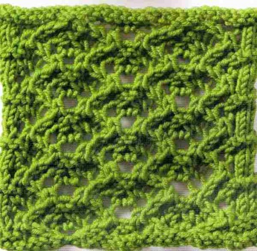 Ajurlu Yelpaze Örgü Tekniği