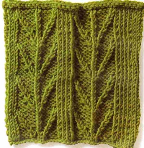 Ağaç Dalı Örgü Deseni