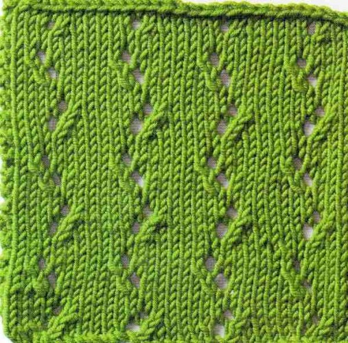 Bahar Dalı Ajur Örgü Tekniği