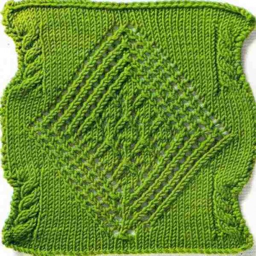 Baklavalı Ajur Sıraları Örgü Modeli