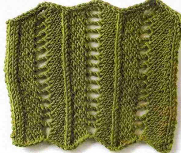 Balıksırtı  Ajur Örgü Tekniği