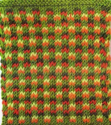 Bezelyeli Pilav Örgü Deseni