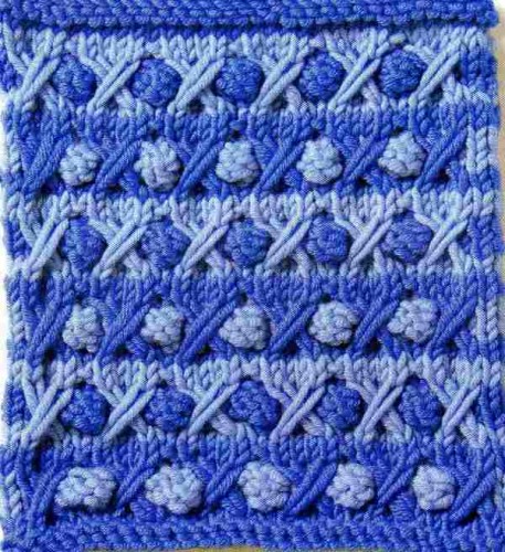 Böğürtlenler Örgü Deseni