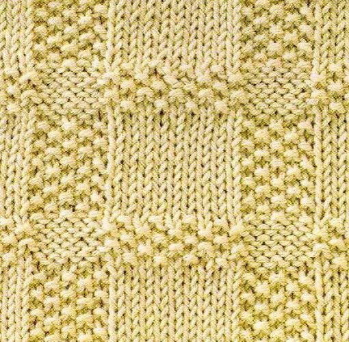 Düz ve Ters Örgü İlmekleri Damalı Ekose Örgü