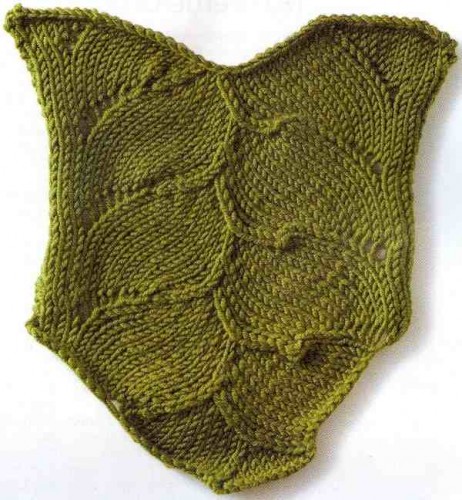 Damalı Yaprak Örgü Tekniği