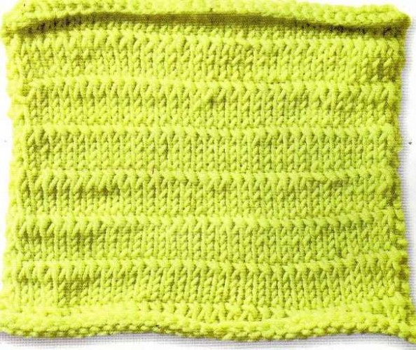 Dolamalı Düz Örgü Tekniği