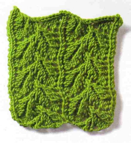 Dökülen Yapraklar Örgü Örneği