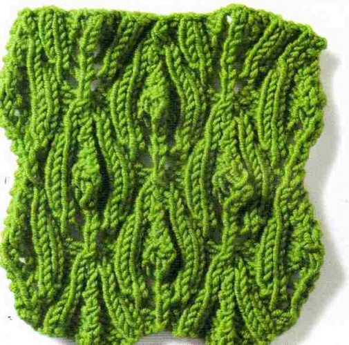 Enginarlı Ajur Örgü Örneği