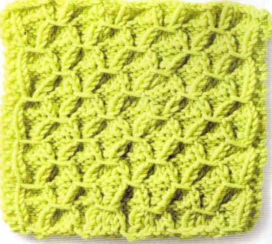 Kapitone Görünümlü Tersten Düz Örgü Tekniği