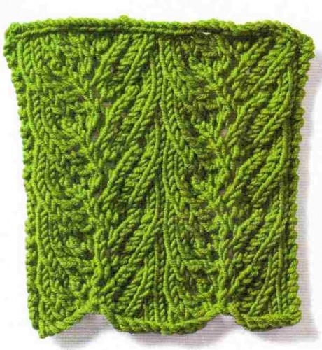 Kazayağı Ajur Örgü Örneği