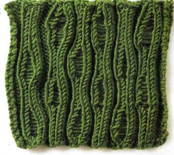 Kaçırmalı Merdiven Örgü Deseni