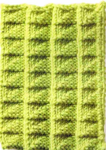 Küçük Plise Brokar Örgü Tekniği