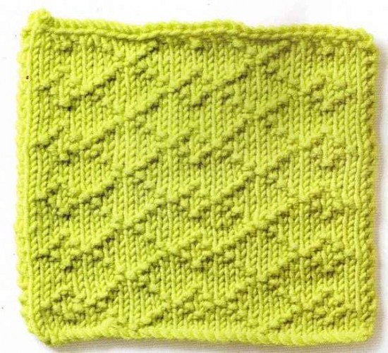 Küçük Tekli Baklava Örgü Tekniği