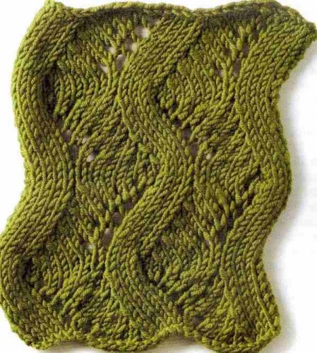 Kıvrımlı Sarmaşık Örgü Deseni