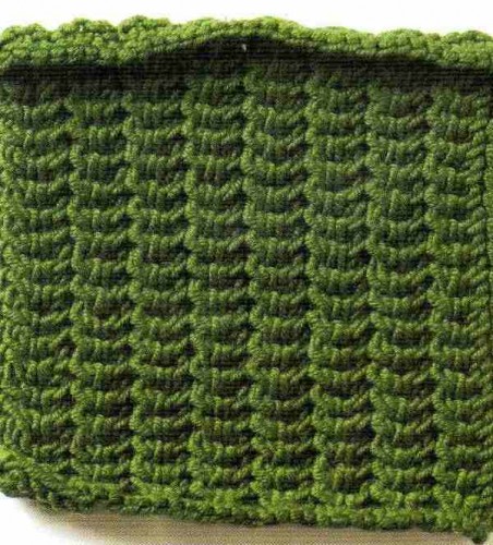 Minik Balıksırtı Örgü Deseni