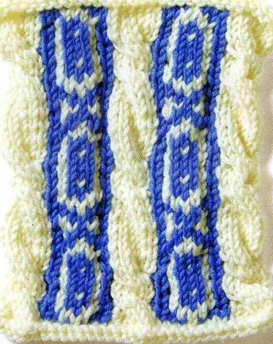 Saç Örgülü Zincir Örgü Deseni