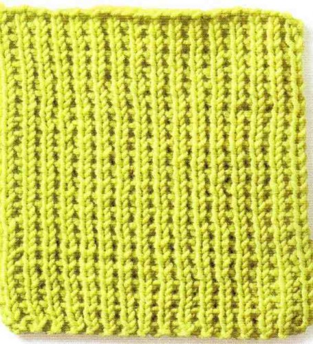 Tekli Lastik Örgü Tekniği