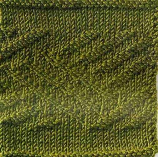 Verev Şeritli Örgü Tekniği