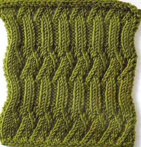 Zikzaklı Yol Örgü Deseni