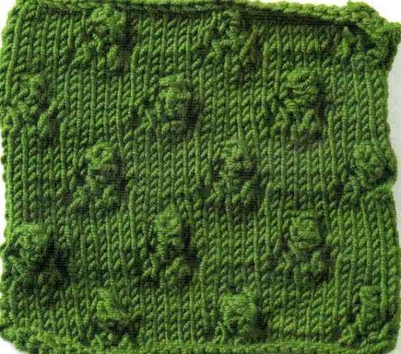 Çiçek Tohumu Örgü Deseni