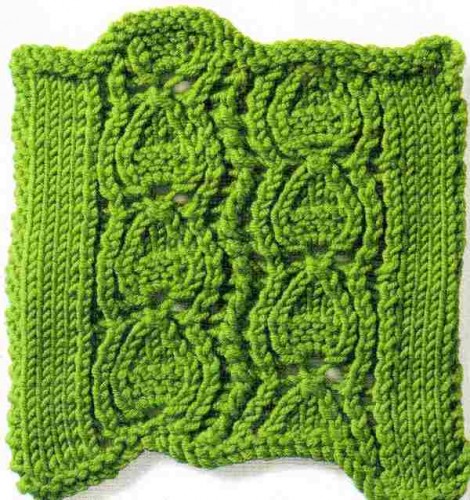 Salkımlı Ajur Örgü Modeli