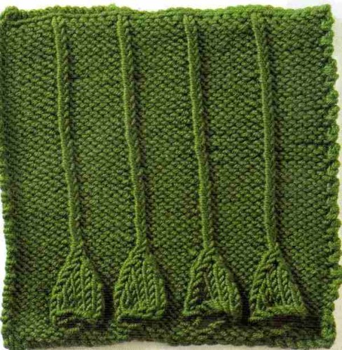 Çubuklu Çan Örgü Deseni