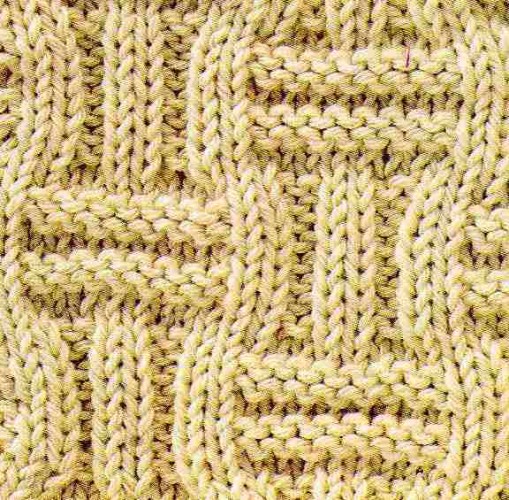 Düz ve Ters Örgü İlmekleri Üçlü Sepet Örgü