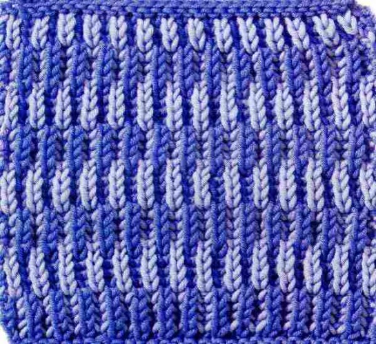 İki Renkli Selanik Örgü Tekniği