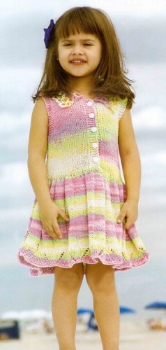 Sıfır Kollu Renkli Çocuk Örgü Jile Modeli