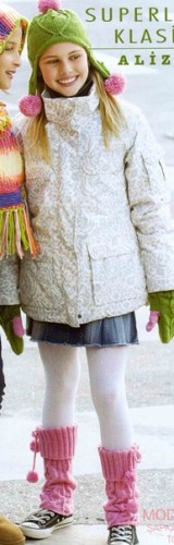 Örgü Tozluk Eldiven ve Şapka Takımı Modeli