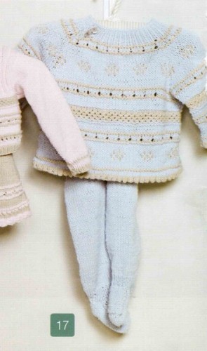 Yakadan Düğmeli Desenli Bebek Kazak Modeli