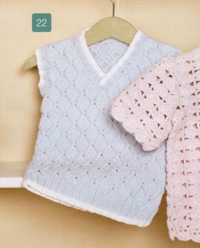 Mavi Renkli Erkek Bebek Süveter Modeli