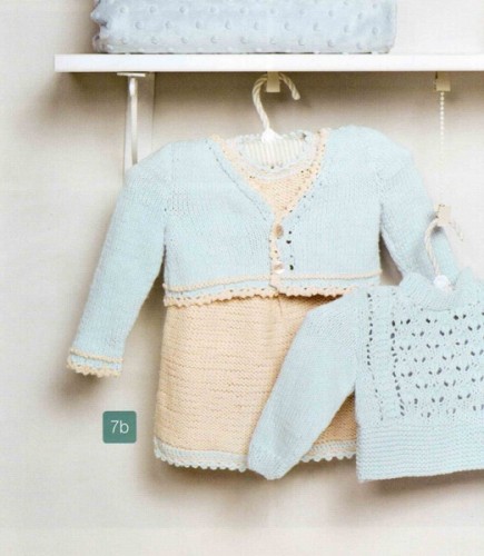 Bej Renkli Örgü Bebek Jile Modeli