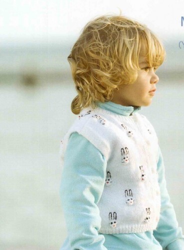 Tavşan Kafası Modelli Erkek Çocuk Süveter Örneği