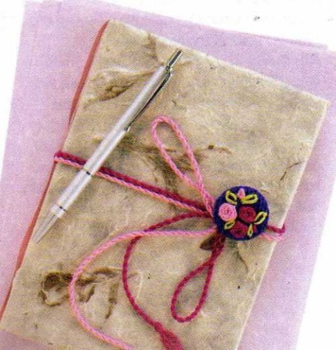 Zarif Örgü Süsler Güllü Düğme