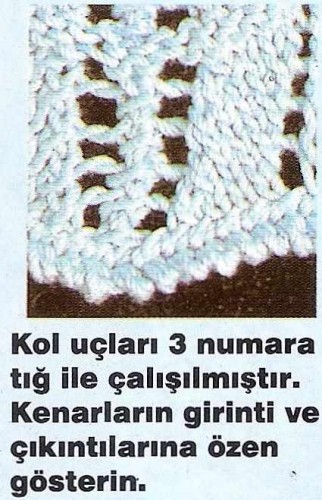 Koton İple Örülmüş Mavi Delikli Bluz Modeli