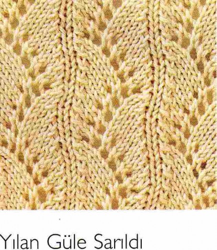 Ajurlu Örgüler Yılan Güle Sarıldı